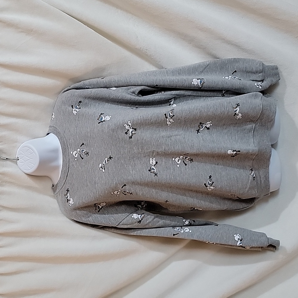 Crew Neck Sweatshirt with Olaf Print